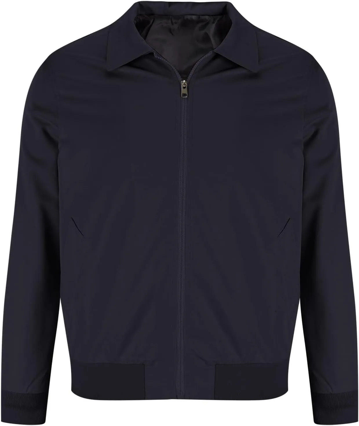 Finelylove Mens Lightweight Varsity Bomber Jacket Laydown Water Resistant Windbreaker Casual Stylish Spring Fall Jacket