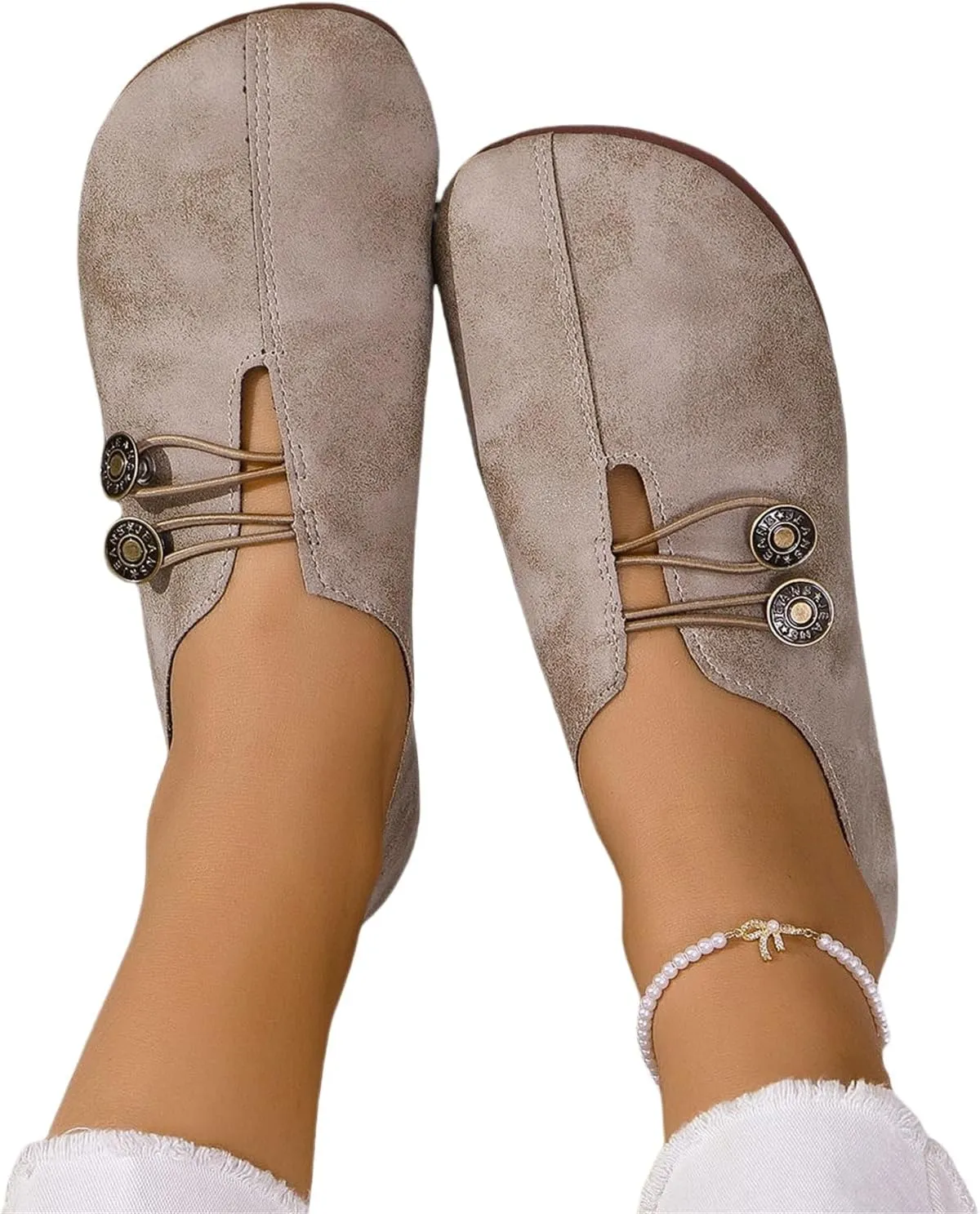 Flat Shoes for Women Dressy Work Comfortable Mules for Women Non Slip Flats Elegant Lightweight Breathable Casual Comfy