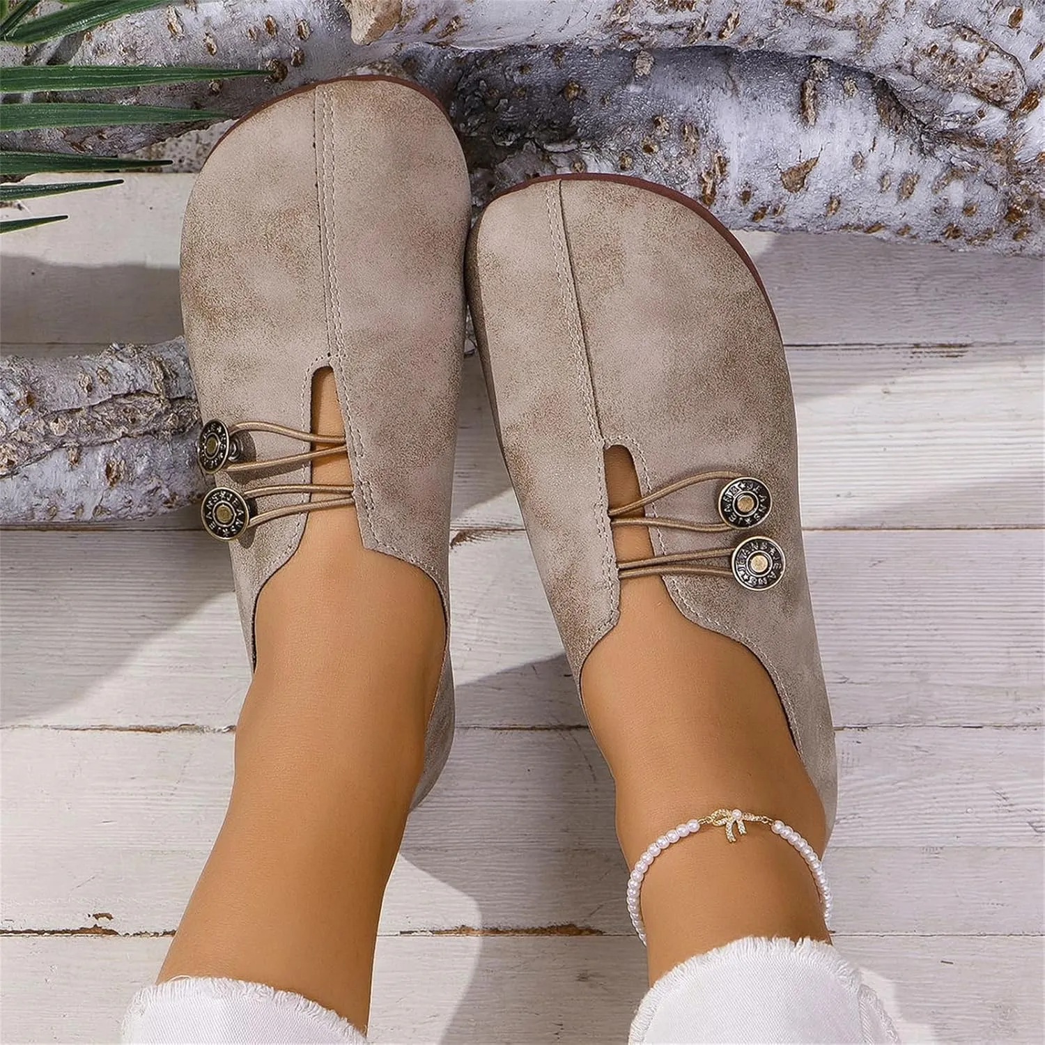 Flat Shoes for Women Dressy Work Comfortable Mules for Women Non Slip Flats Elegant Lightweight Breathable Casual Comfy