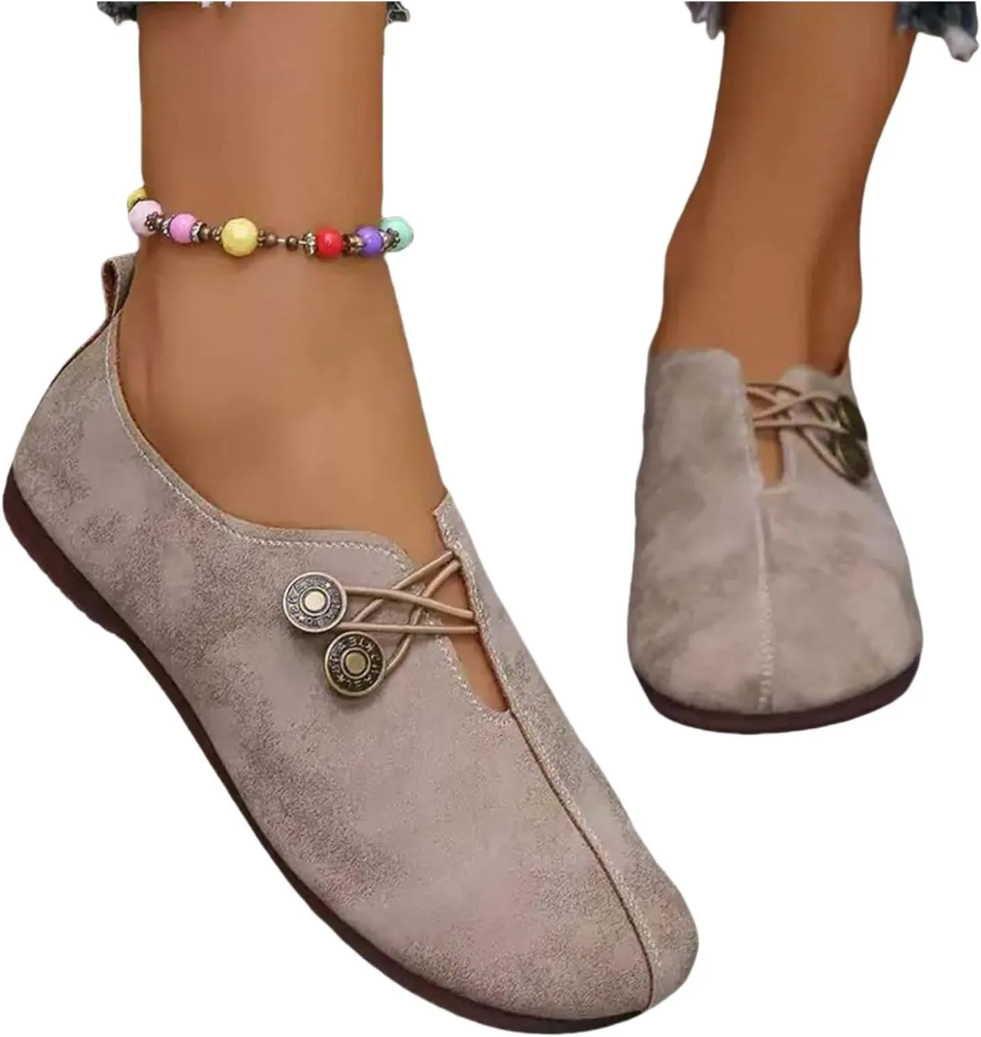 Flat Shoes for Women Dressy Work Comfortable Mules for Women Non Slip Flats Elegant Lightweight Breathable Casual Comfy