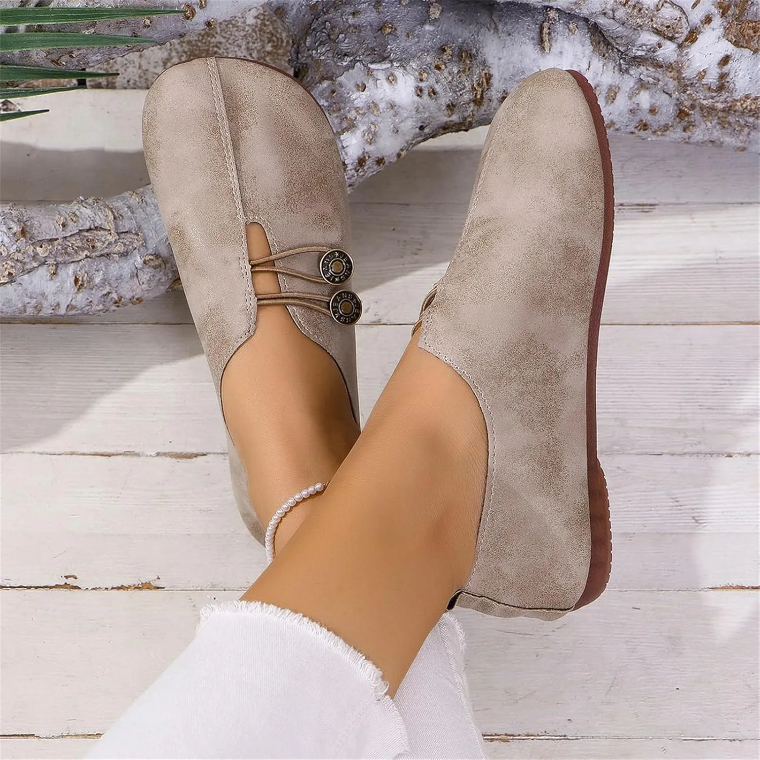 Flat Shoes for Women Dressy Work Comfortable Mules for Women Non Slip Flats Elegant Lightweight Breathable Casual Comfy