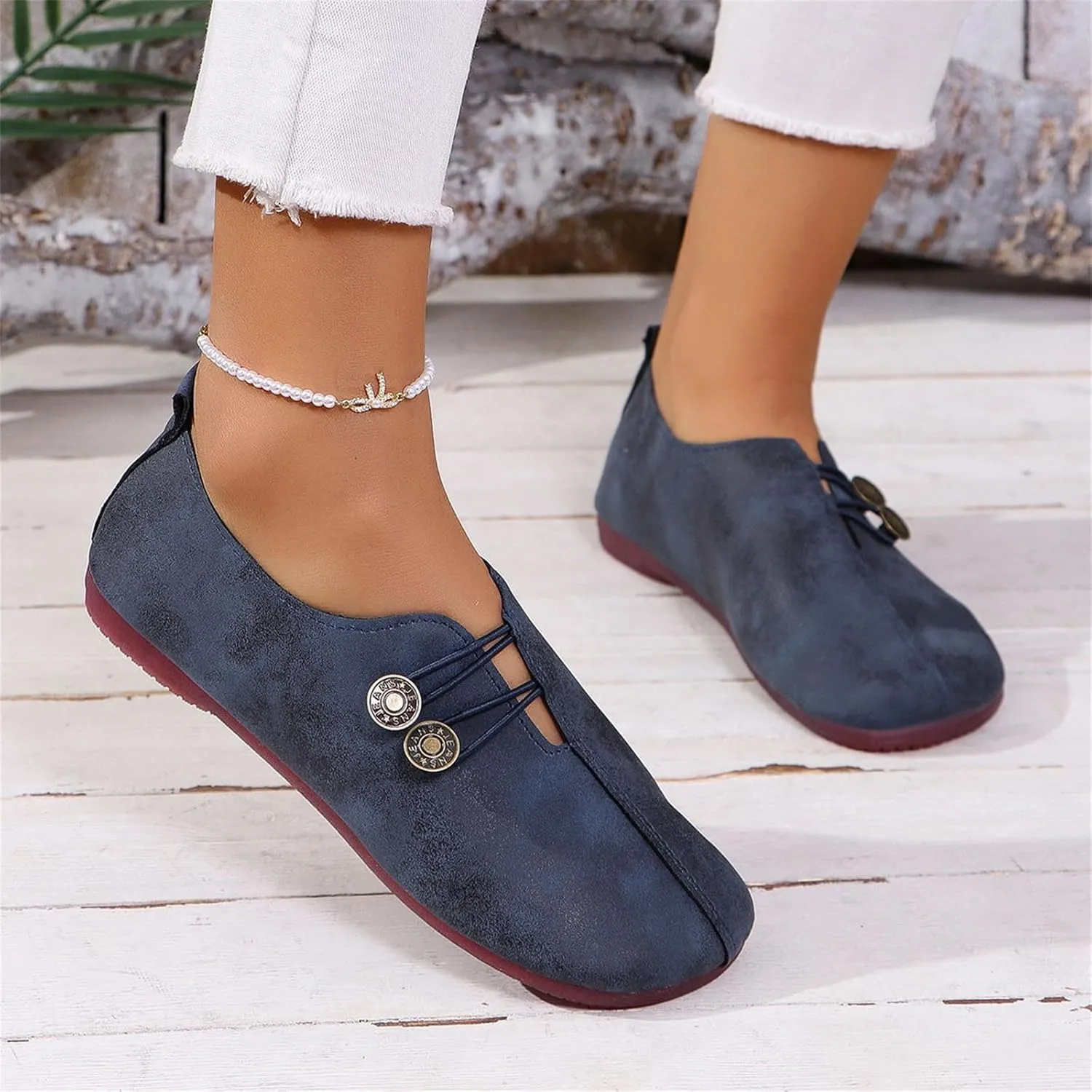 Flat Shoes for Women Dressy Work Comfortable Mules for Women Non Slip Flats Elegant Lightweight Breathable Casual Comfy