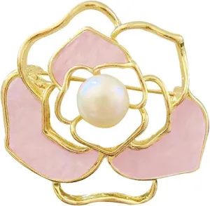 Flower Brooch Acrylic Brooch Elegant Accessories Jewelry Women Brooch Pins Fashion Jewelry Wedding Flowers Lapel Pin