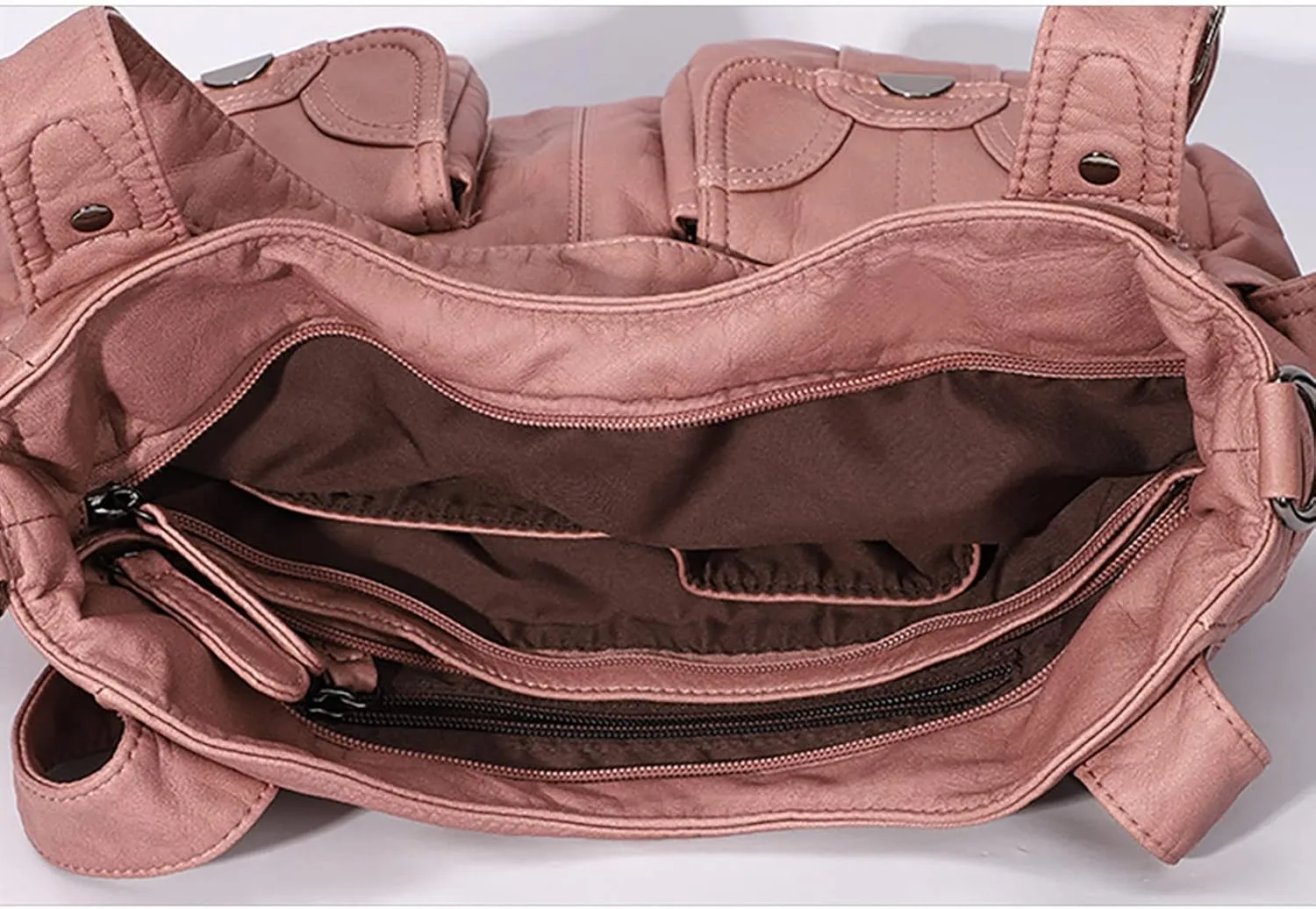 Foreign Trade Fashion Women's Shoulder Bags European And Large Capacity PU Portable Shoulder Bag Cute (Purple, One Size)