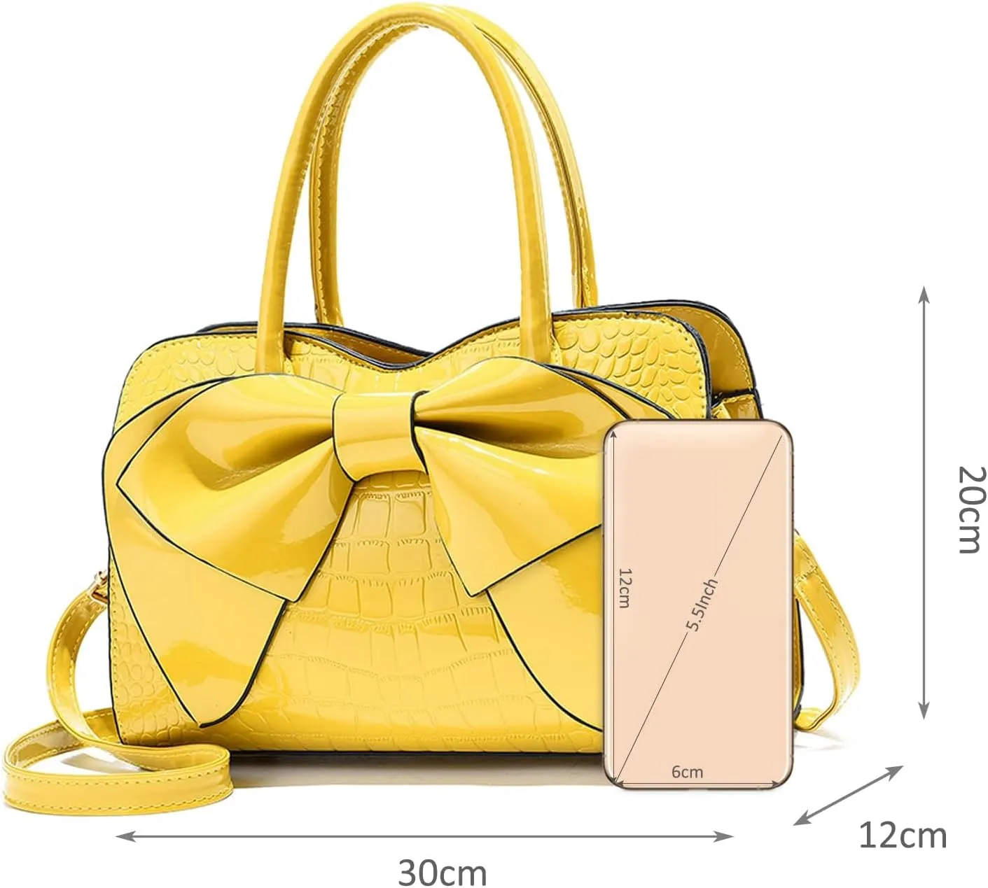 Handbags for Women Top Handle Bags Patent Leather Crossbody Clutch Bag Ladies Elegant Tote Bag Shoulder Party Bags