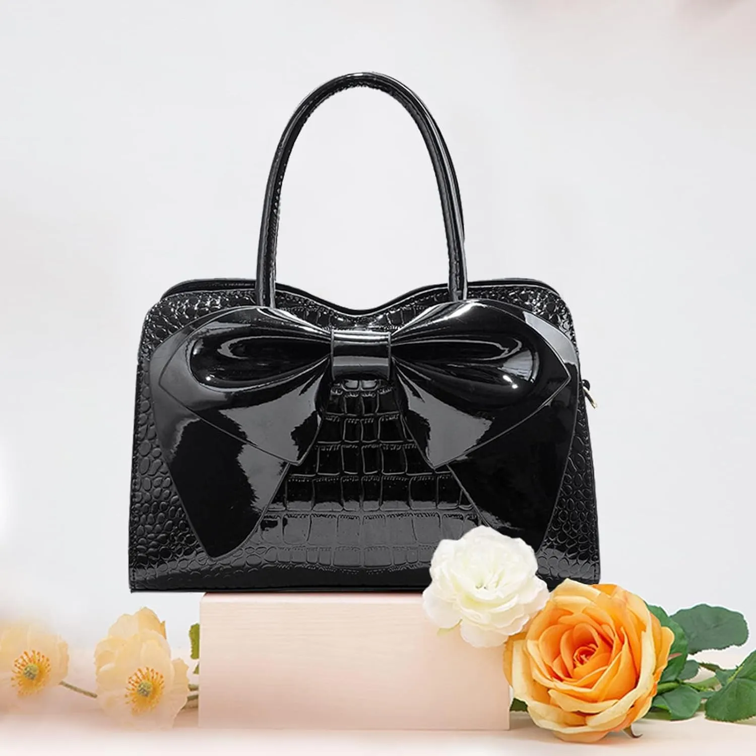 Handbags for Women Top Handle Bags Patent Leather Crossbody Clutch Bag Ladies Elegant Tote Bag Shoulder Party Bags