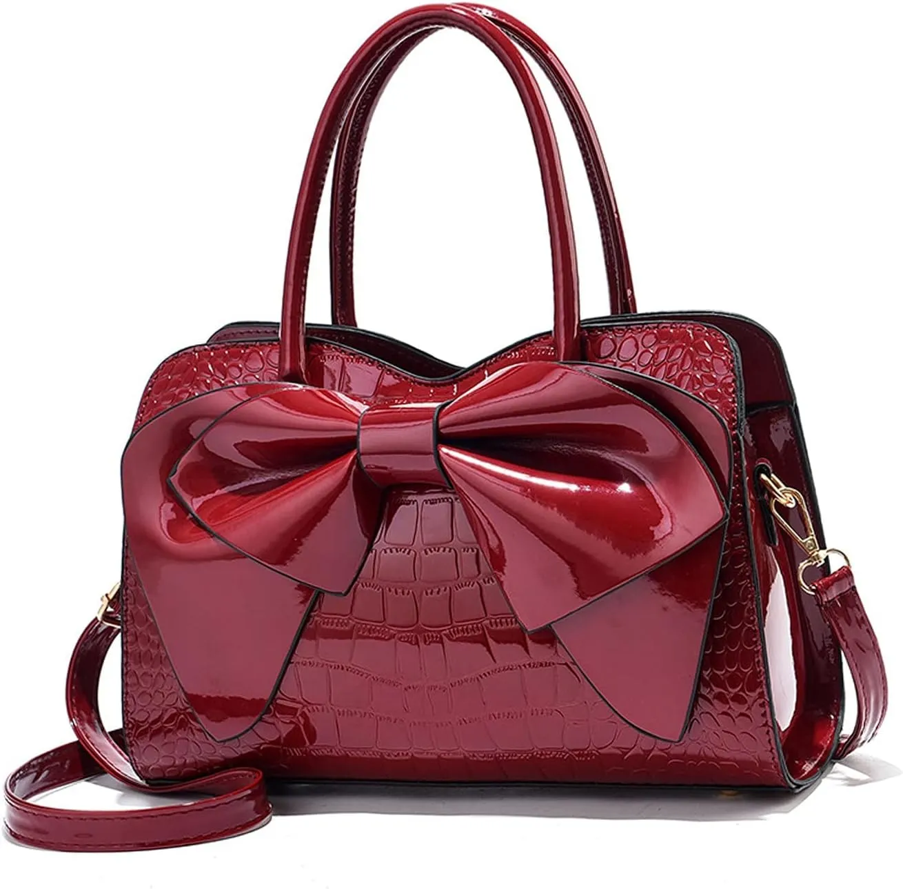 Handbags for Women Top Handle Bags Patent Leather Crossbody Clutch Bag Ladies Elegant Tote Bag Shoulder Party Bags