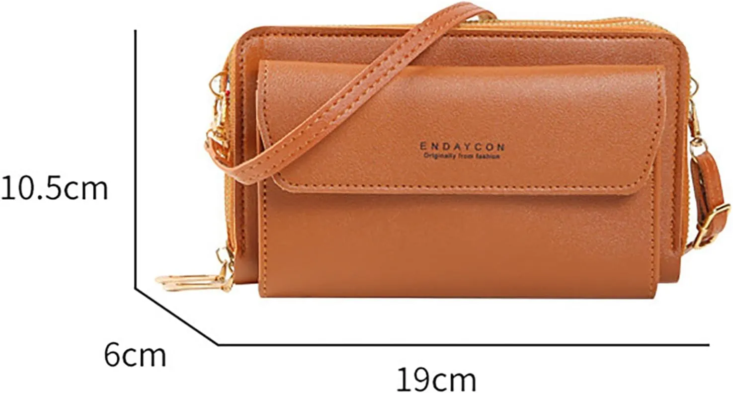 Handbags for Womens PU Leather Zipper Shoulder Bag Satchel Bags Crossbody Strap Casual Fashion Roomy Purses