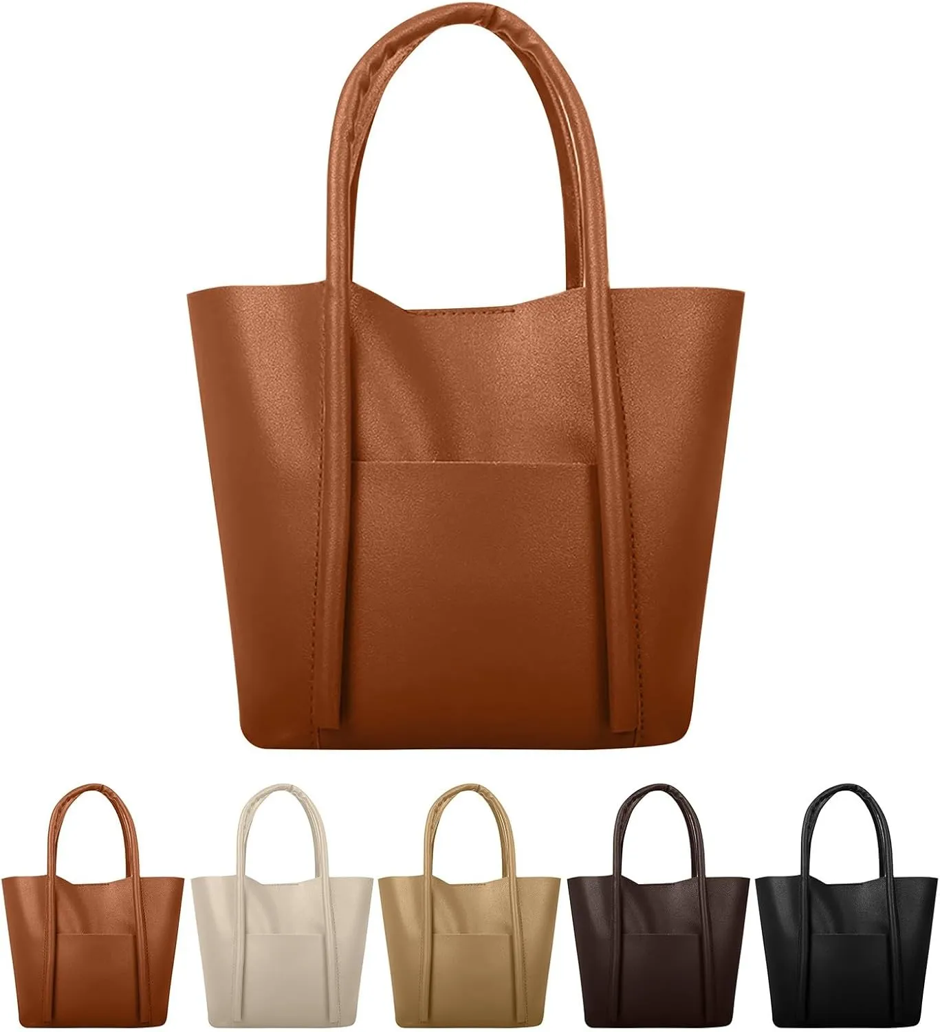 Handbags for Womens Top Handle Shoulder Purse Satchel PU Leather Fashion Bags Roomy Tote Bag Casual Lightweight