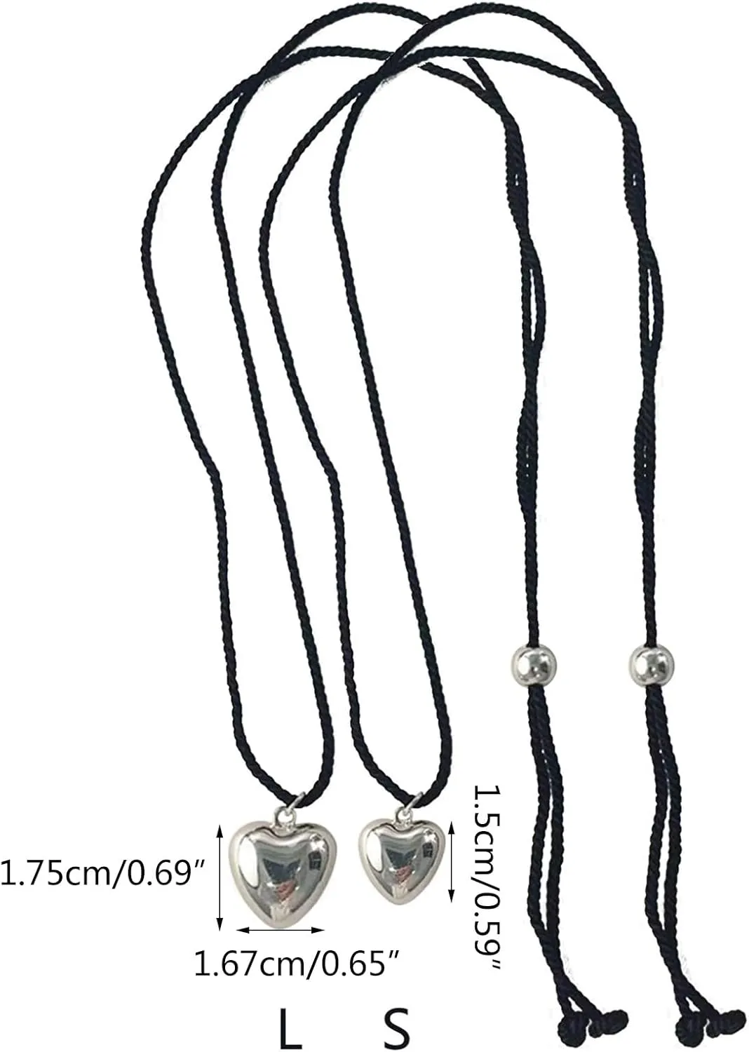 Heart Pendant Necklace Minimalist Heart Charm Choker Chain Jewelry for Women Cotton Rope Clavicle Chain Jewelry