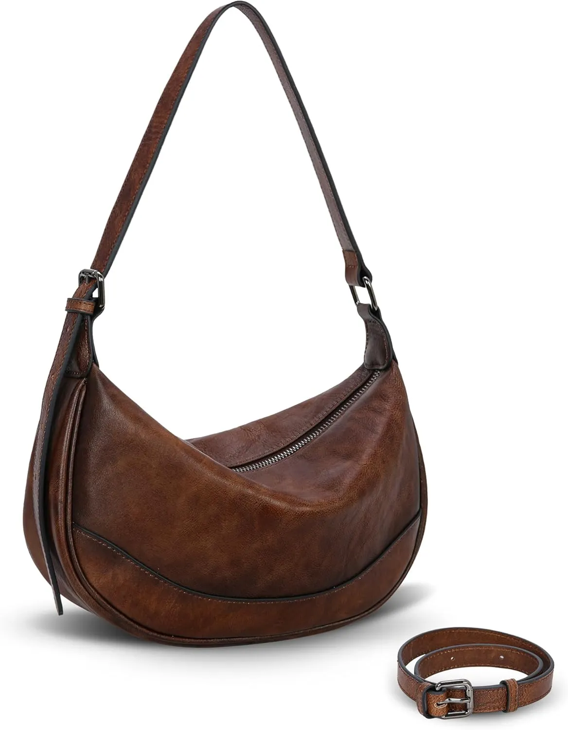 HESHE Leather Purse Stylish Womens crossbody Handbag Trendy Satchel Purse Top Handle Handbags Work Purse for Women