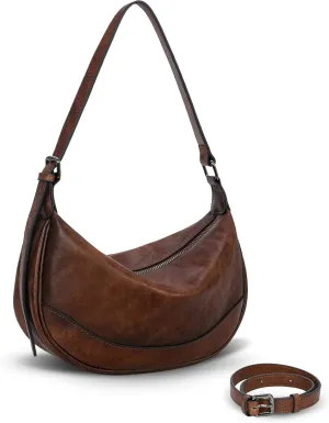 HESHE Leather Purse Stylish Womens crossbody Handbag Trendy Satchel Purse Top Handle Handbags Work Purse for Women