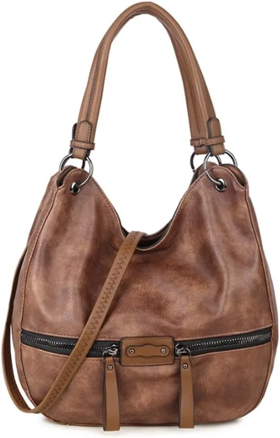 Hobo Top-handle Purse Satchel for Women Soft Faux Leather Handbag Shoulder Crossbody Bag Tote