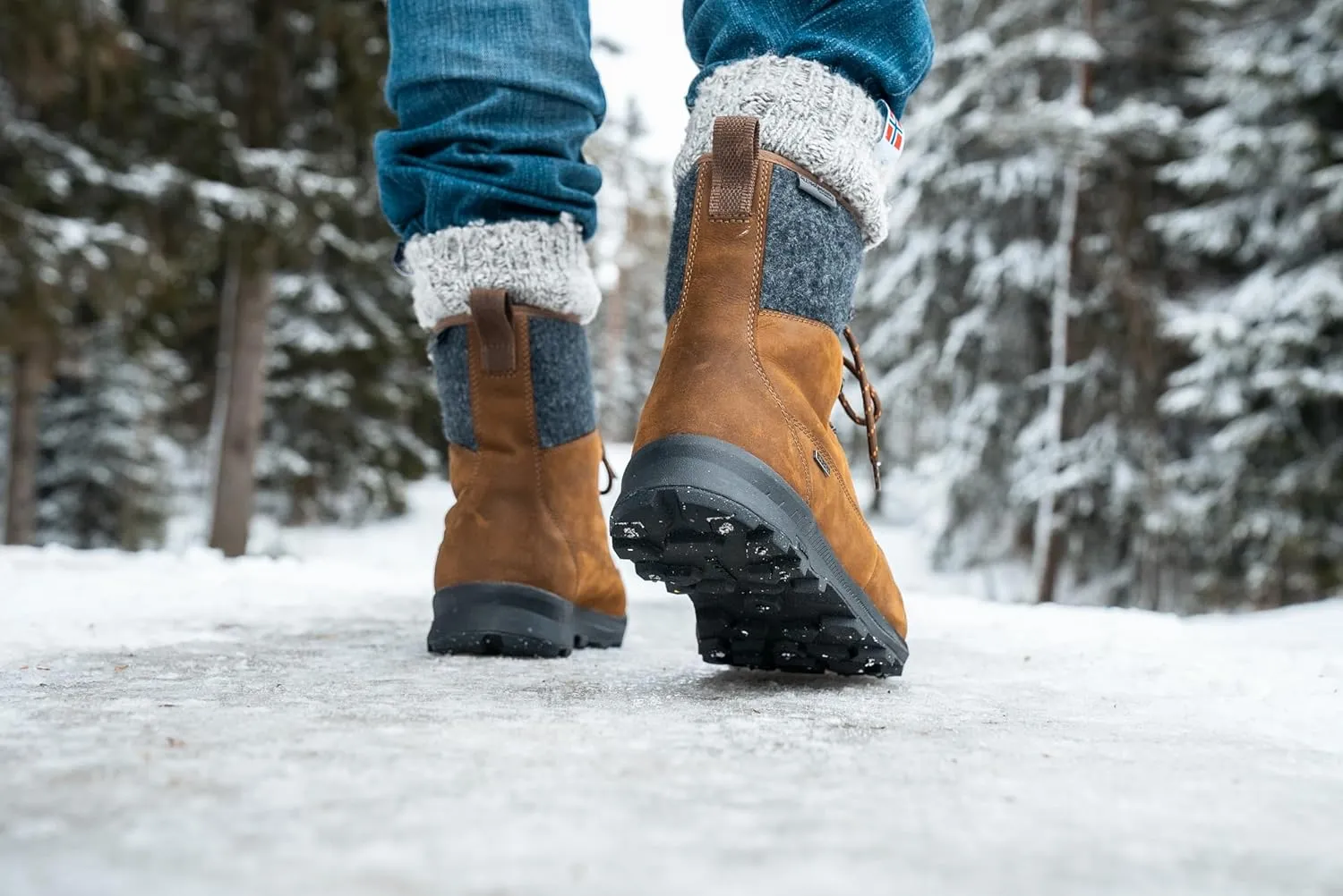 Icebug Mens Adak BUGrip Winter Hiking Boot with Carbide Studded Traction Sole