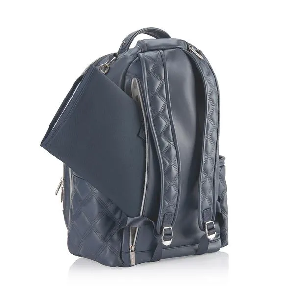 Itzy Ritzy Boss Plus Backpack Diaper Bag w Laptop Pocket - Moonstone Blue
