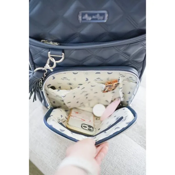 Itzy Ritzy Boss Plus Backpack Diaper Bag w Laptop Pocket - Moonstone Blue