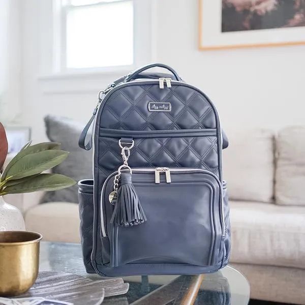 Itzy Ritzy Boss Plus Backpack Diaper Bag w Laptop Pocket - Moonstone Blue