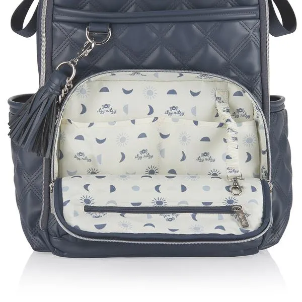 Itzy Ritzy Boss Plus Backpack Diaper Bag w Laptop Pocket - Moonstone Blue