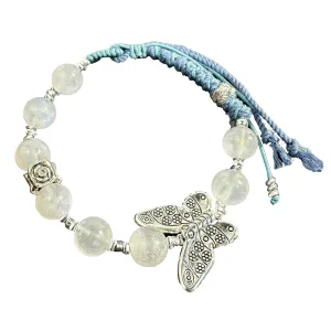 Jewelry Moonstone Handmade Rope Beads Fashion Bracelet Women Girls Jewelry Medium New Chinese Ethnic Accessories Crystal