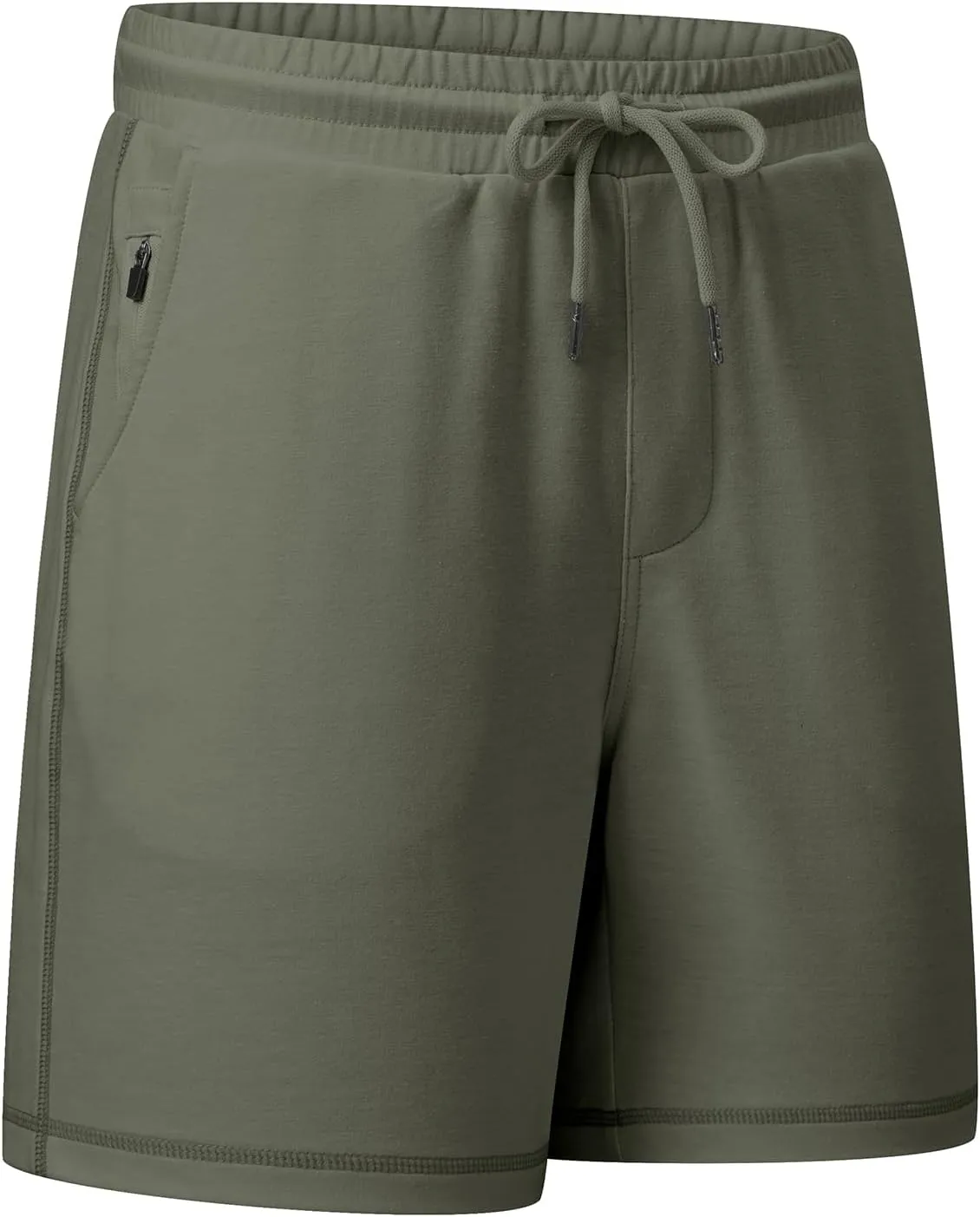JMIERR Mens Gym Shorts Cotton 7" Running Comfy Workout Shorts Zipper Pocket Sweat Shorts