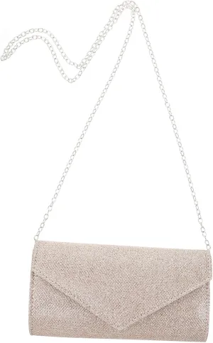 KESYOO Glitter Evening Clutch Bag for Women Color Handbag 20 * 5 * 10CM Formal Envelope Purse for Wedding Prom and Night Parties Stylish Rhinestone Design