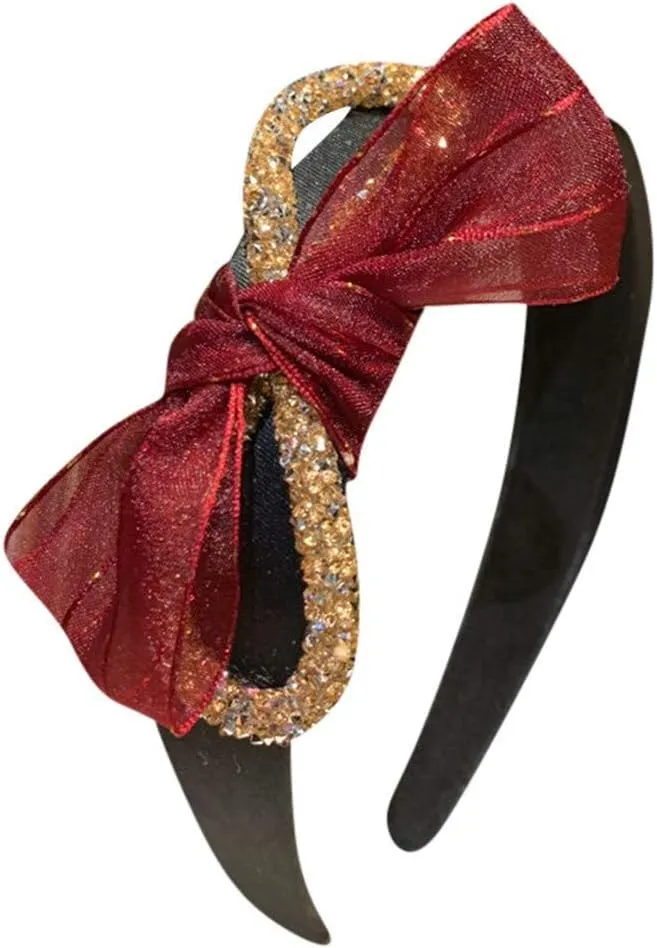 Knotted Headbands for Women - Cute Top Bow Knot Headbands for Women(Black)