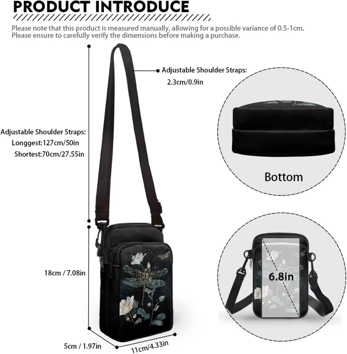 Kuiaobaty Crossbody Bags for Women Sling Bag Stylish Messenger Bag Soft Phone Purse