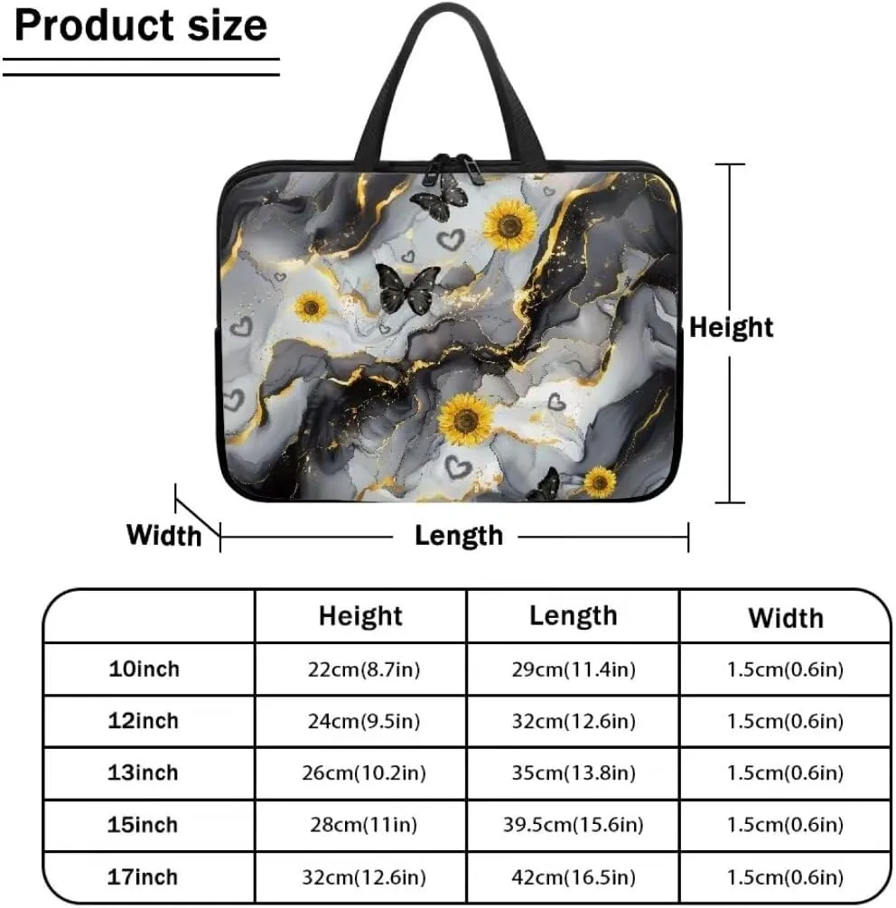 Kuiaobaty Protective Laptop Sleeve 10-17 Inches Modern Laptop Briefcase for Women Men