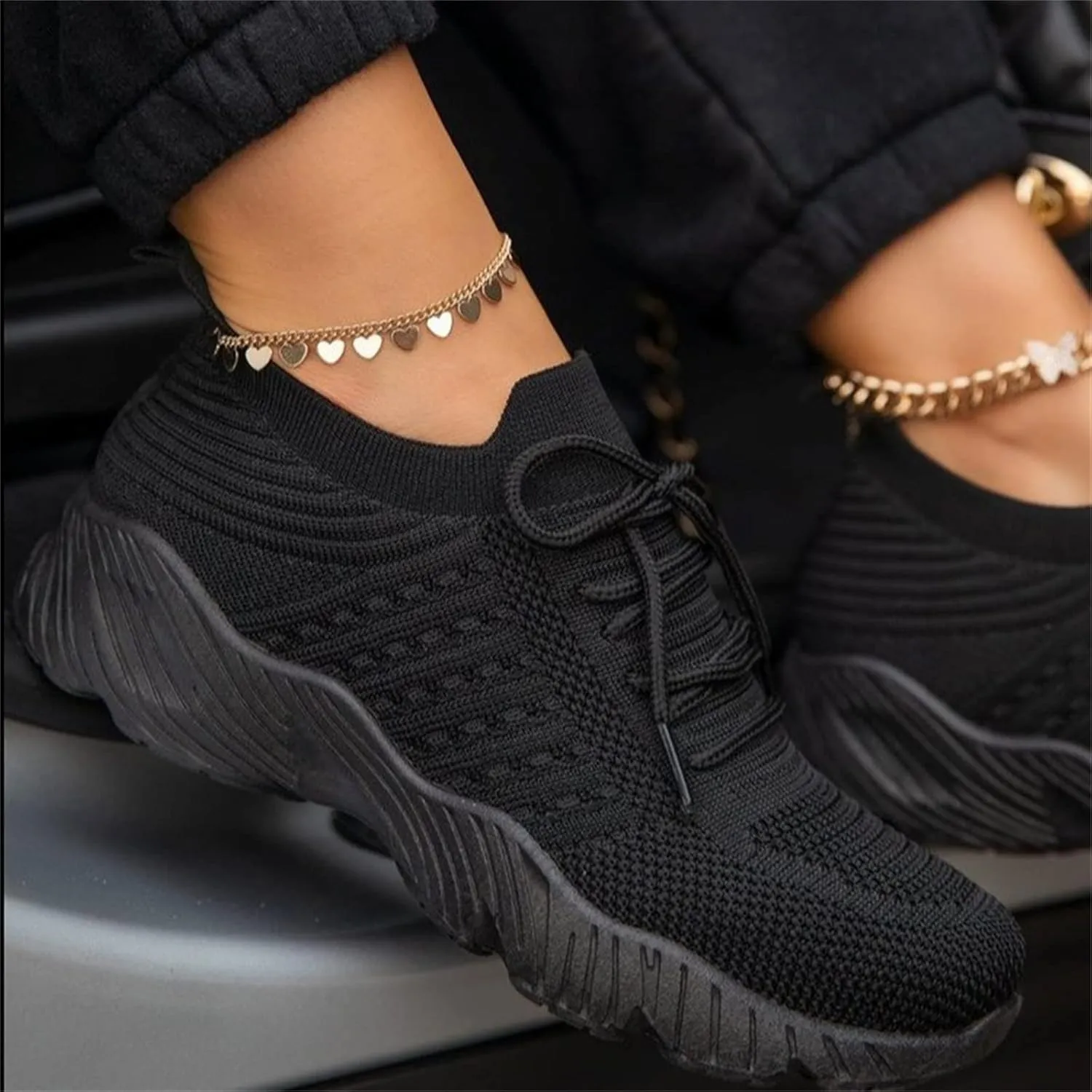 Ladmiple Shoes For Women Sneakers Slip On Athletic Walking Running Shoes Casual Mesh-Comfortable Tennis Workout Sneakers