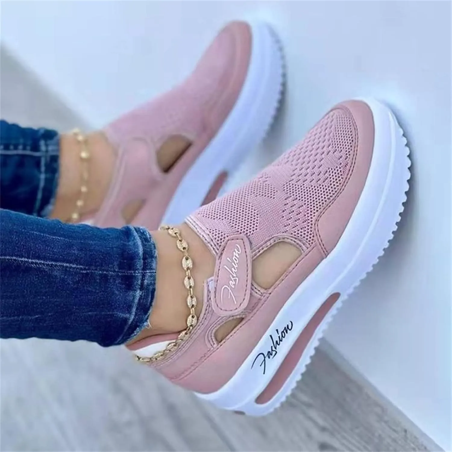 Ladmiple Shoes For Women Sneakers Slip Ons Walking Shoes Lady Platform Loafers Fashion Casual Dressy Summer Flats Shoes