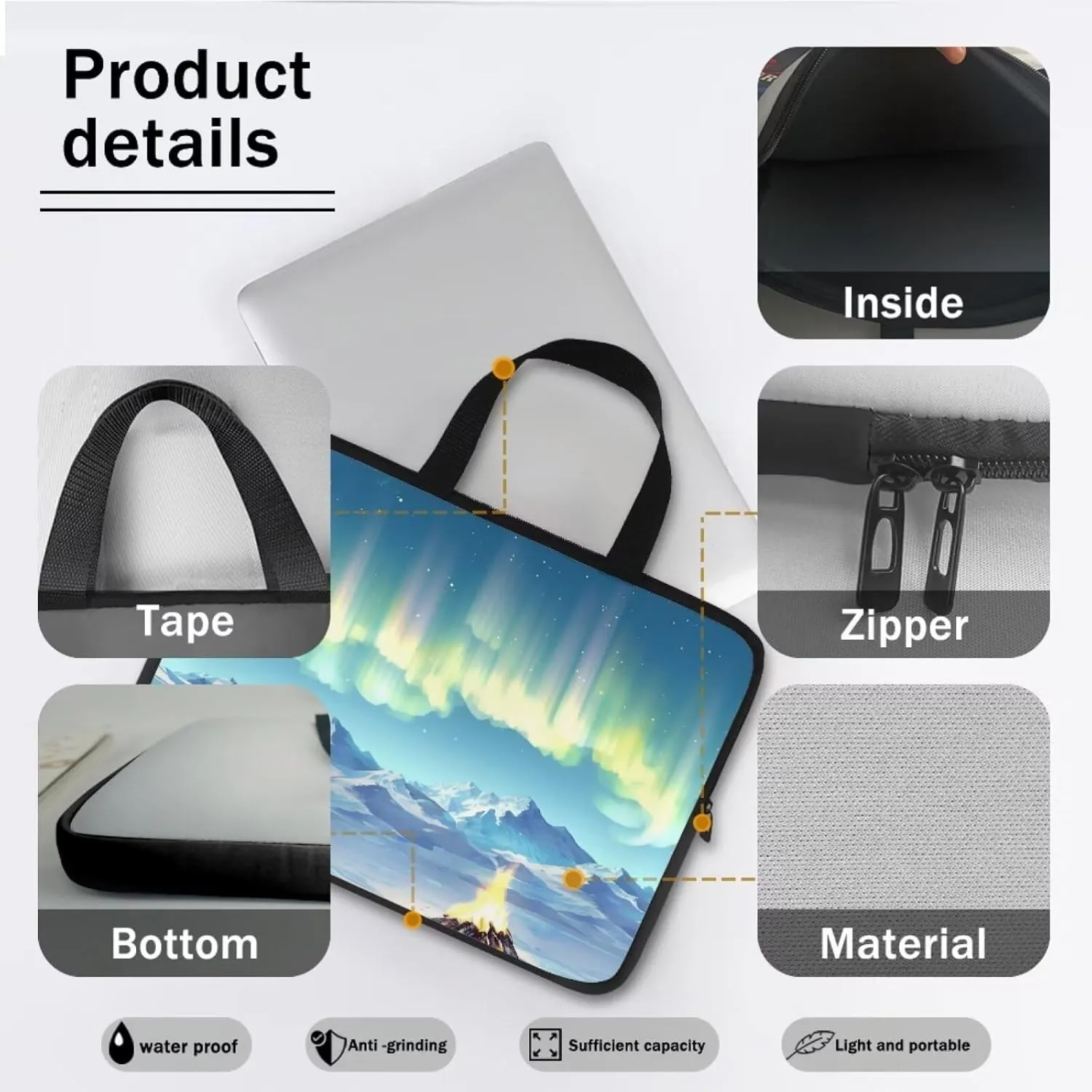 Laptop Bags for Women Computer Tote Bag Business Office Briefcase Large Capacity Handbag Bag Professional Work Bag