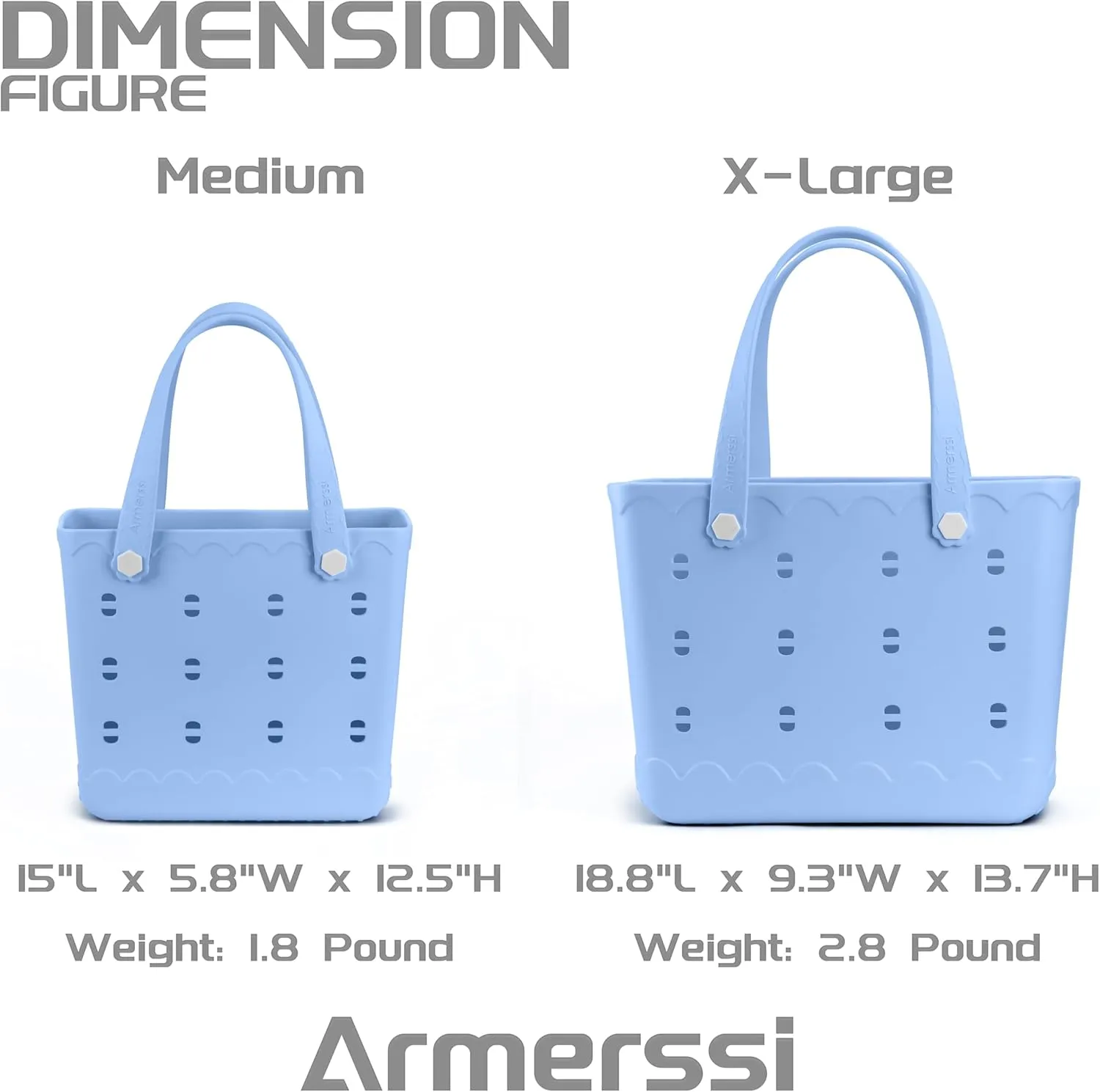 Large Rubber Beach Tote Bag | Durable Rubber Bag Waterproof Washable Versatile Modern Tote Bags
