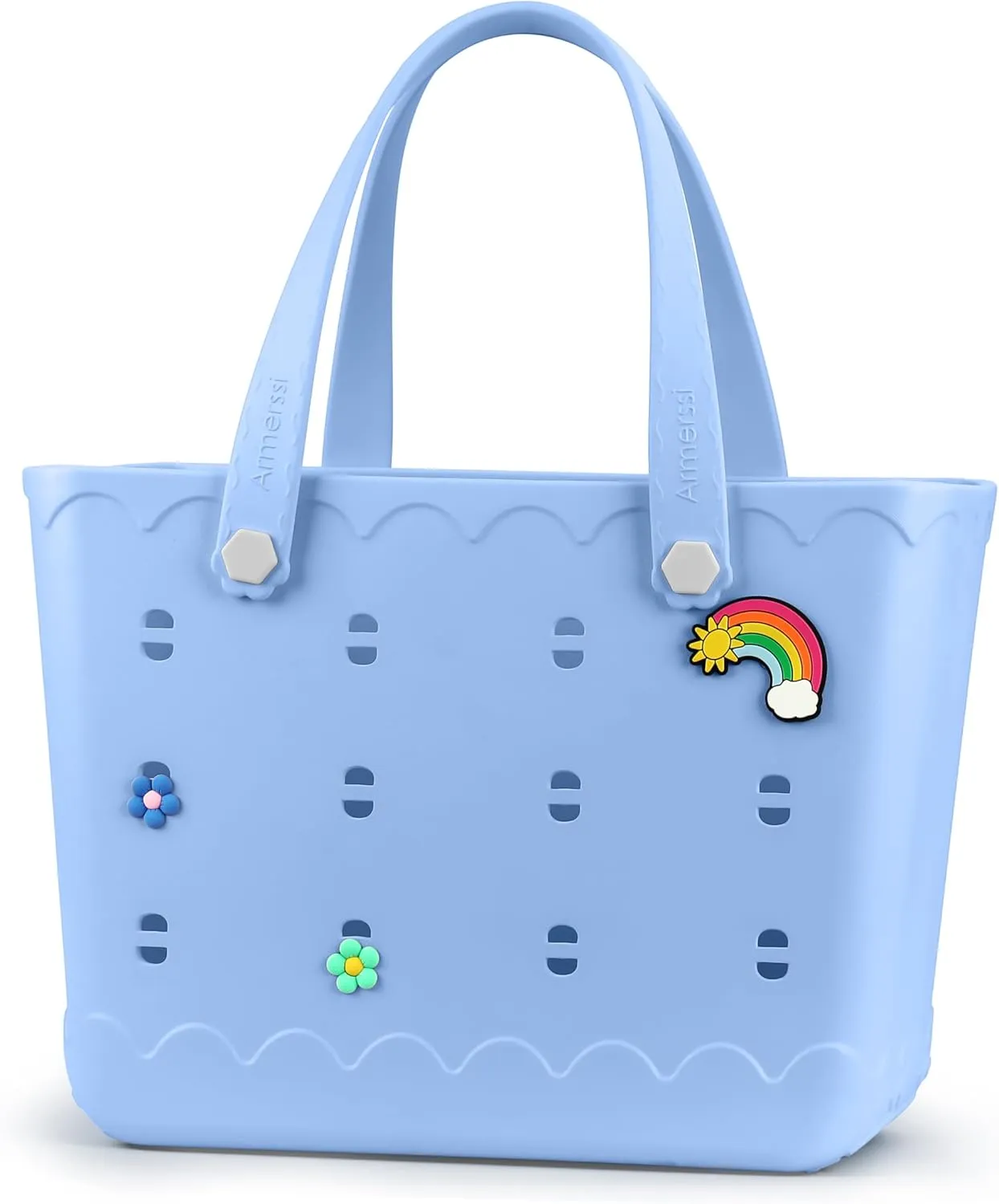 Large Rubber Beach Tote Bag | Durable Rubber Bag Waterproof Washable Versatile Modern Tote Bags