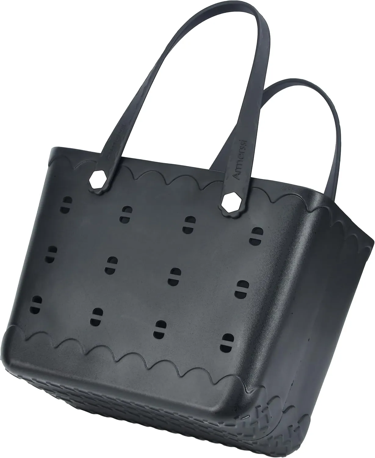 Large Rubber Beach Tote Bag | Durable Rubber Bag Waterproof Washable Versatile Modern Tote Bags