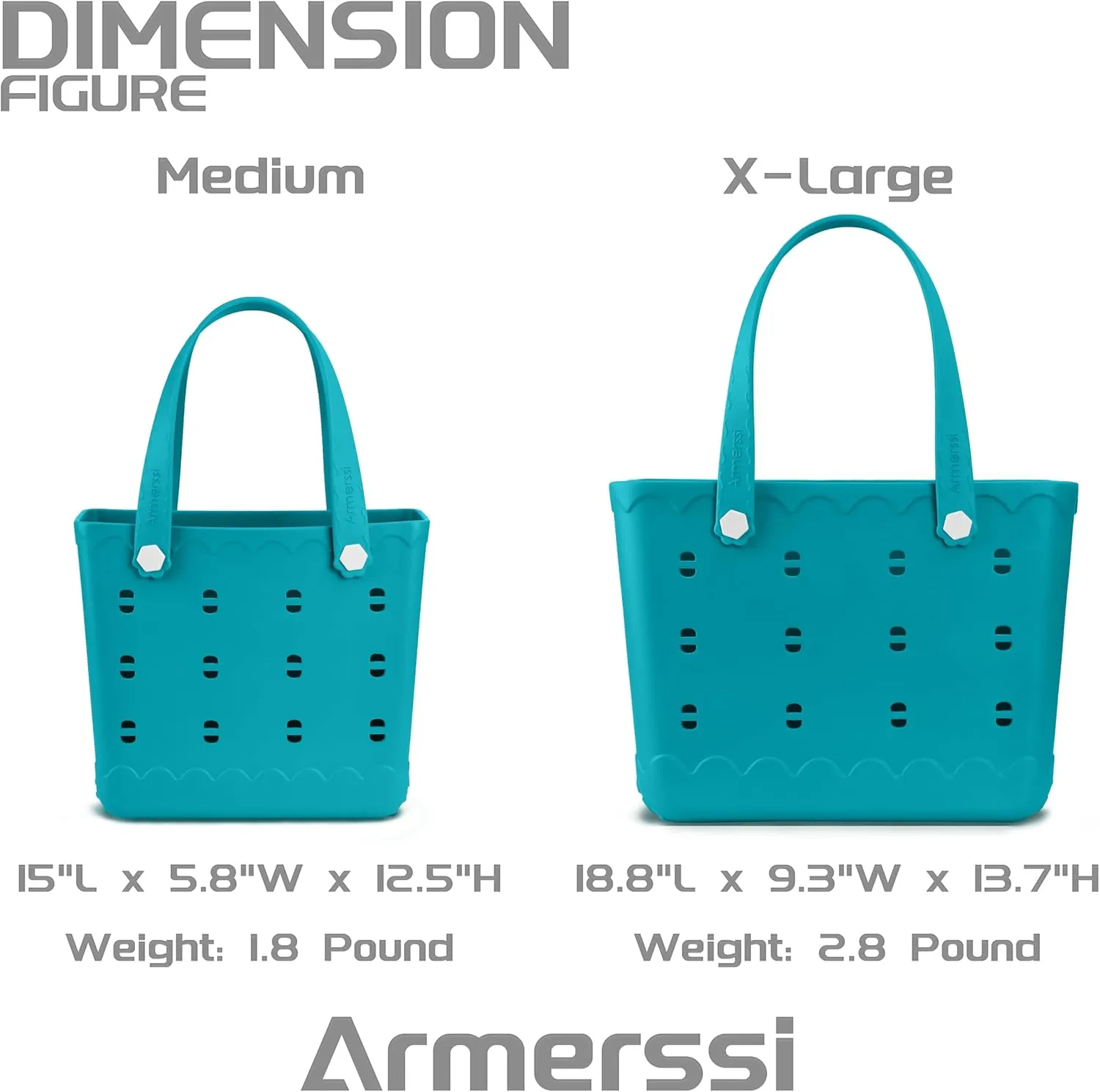 Large Rubber Beach Tote Bag | Durable Rubber Bag Waterproof Washable Versatile Modern Tote Bags