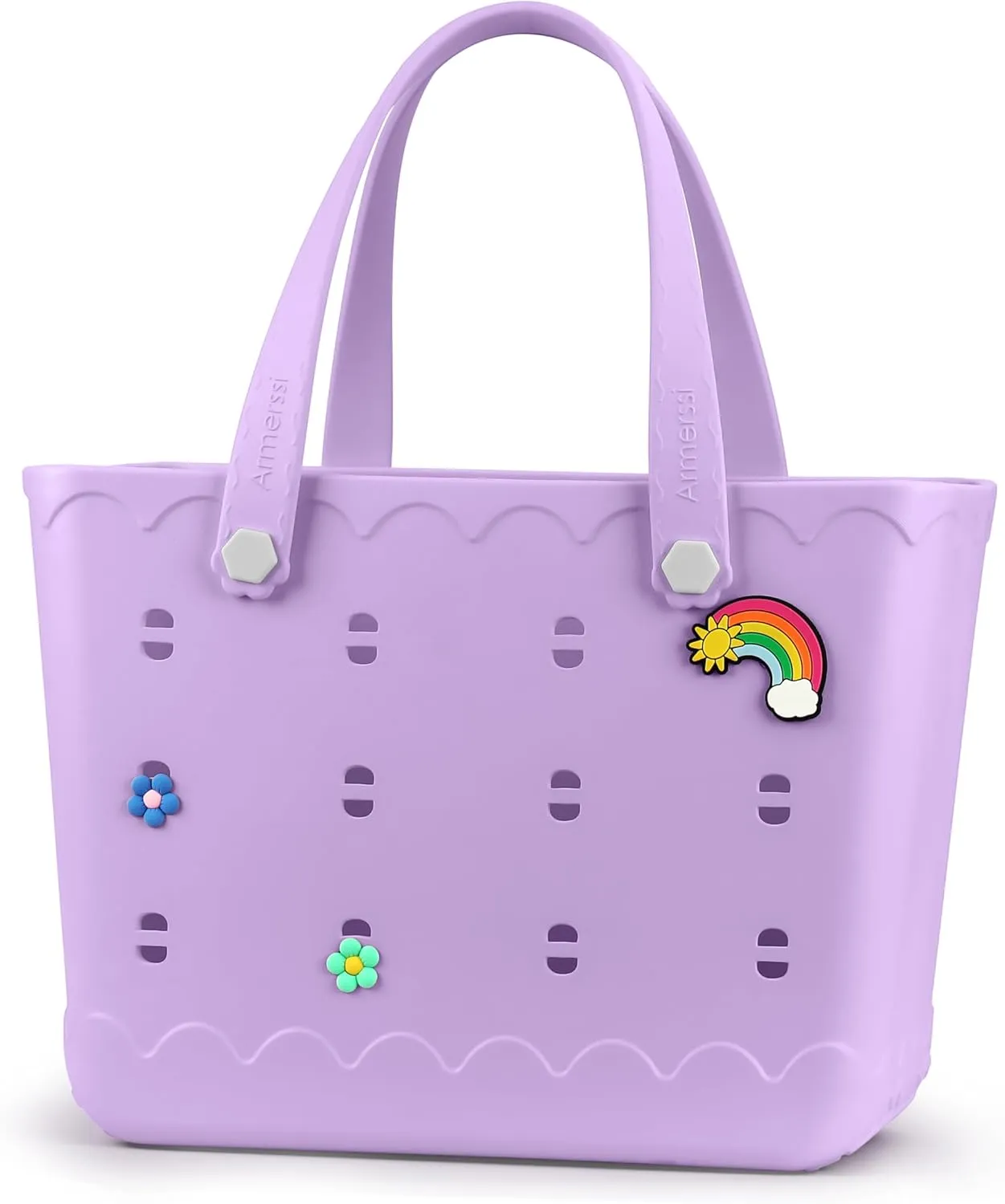 Large Rubber Beach Tote Bag | Durable Rubber Bag Waterproof Washable Versatile Modern Tote Bags