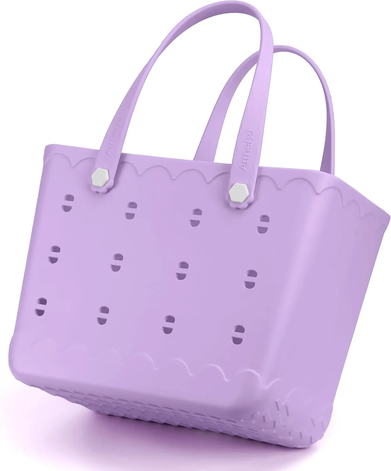 Large Rubber Beach Tote Bag | Durable Rubber Bag Waterproof Washable Versatile Modern Tote Bags