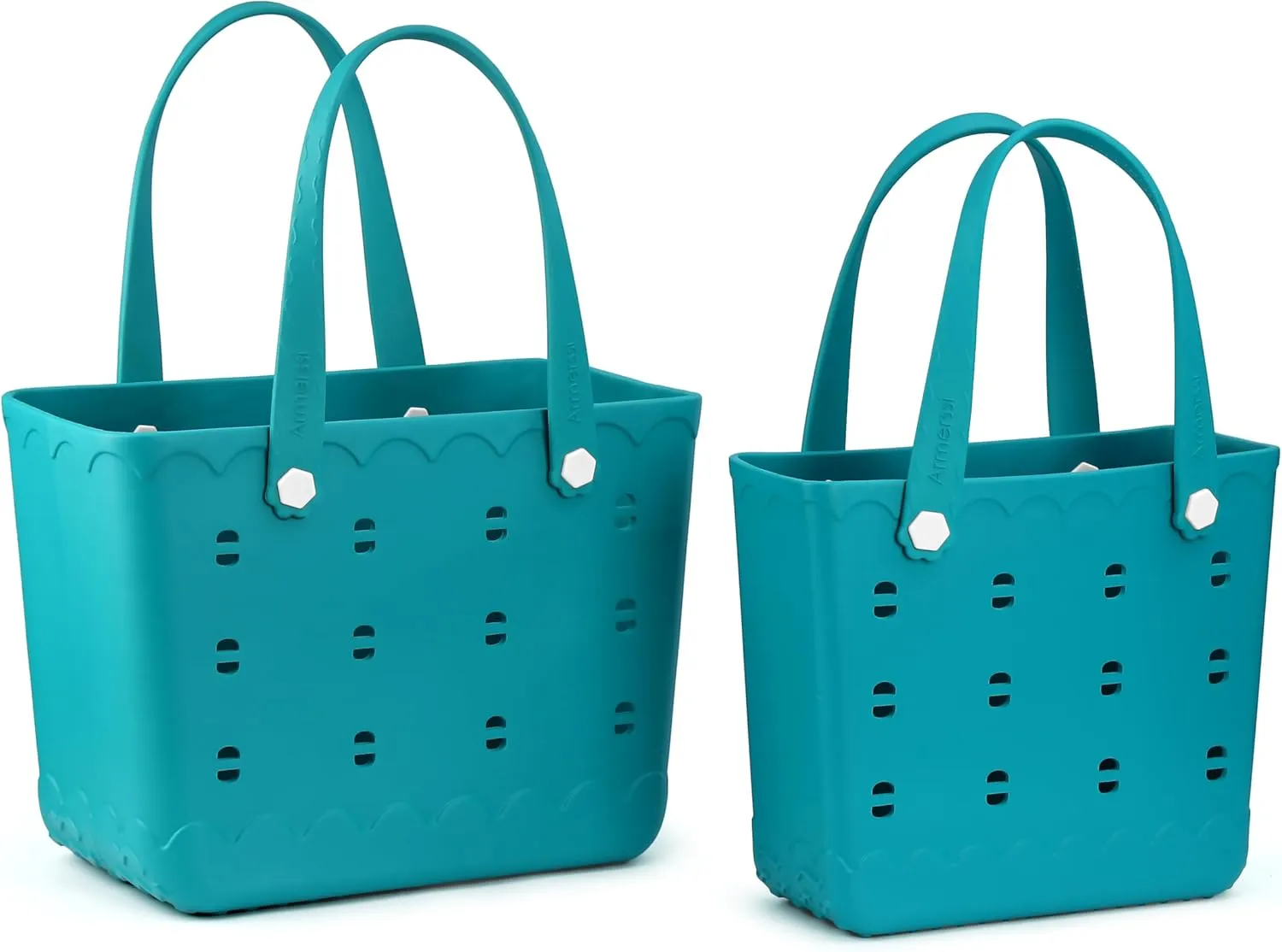Large Rubber Beach Tote Bag | Durable Rubber Bag Waterproof Washable Versatile Modern Tote Bags
