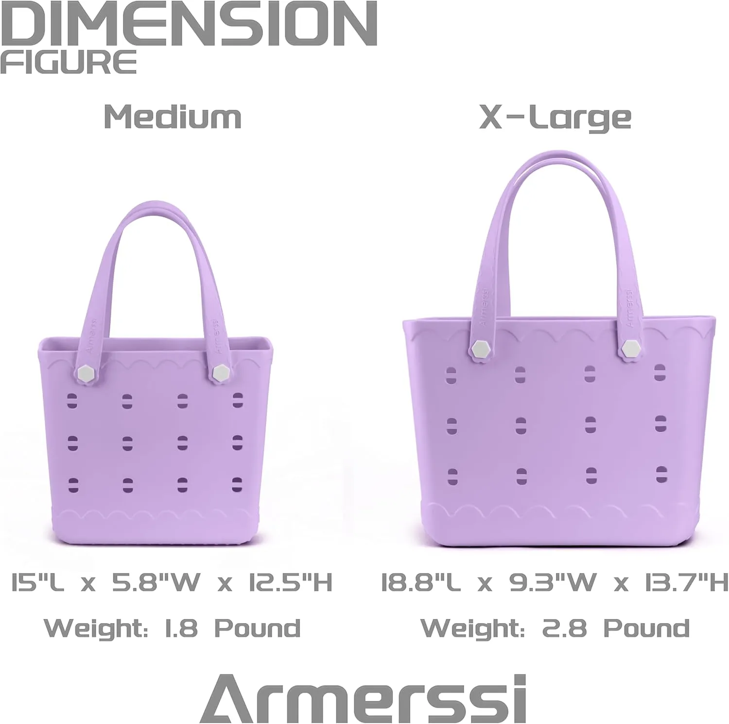 Large Rubber Beach Tote Bag | Durable Rubber Bag Waterproof Washable Versatile Modern Tote Bags