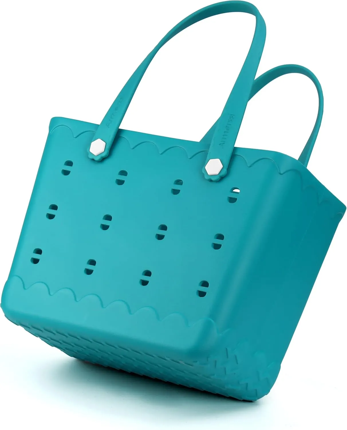 Large Rubber Beach Tote Bag | Durable Rubber Bag Waterproof Washable Versatile Modern Tote Bags