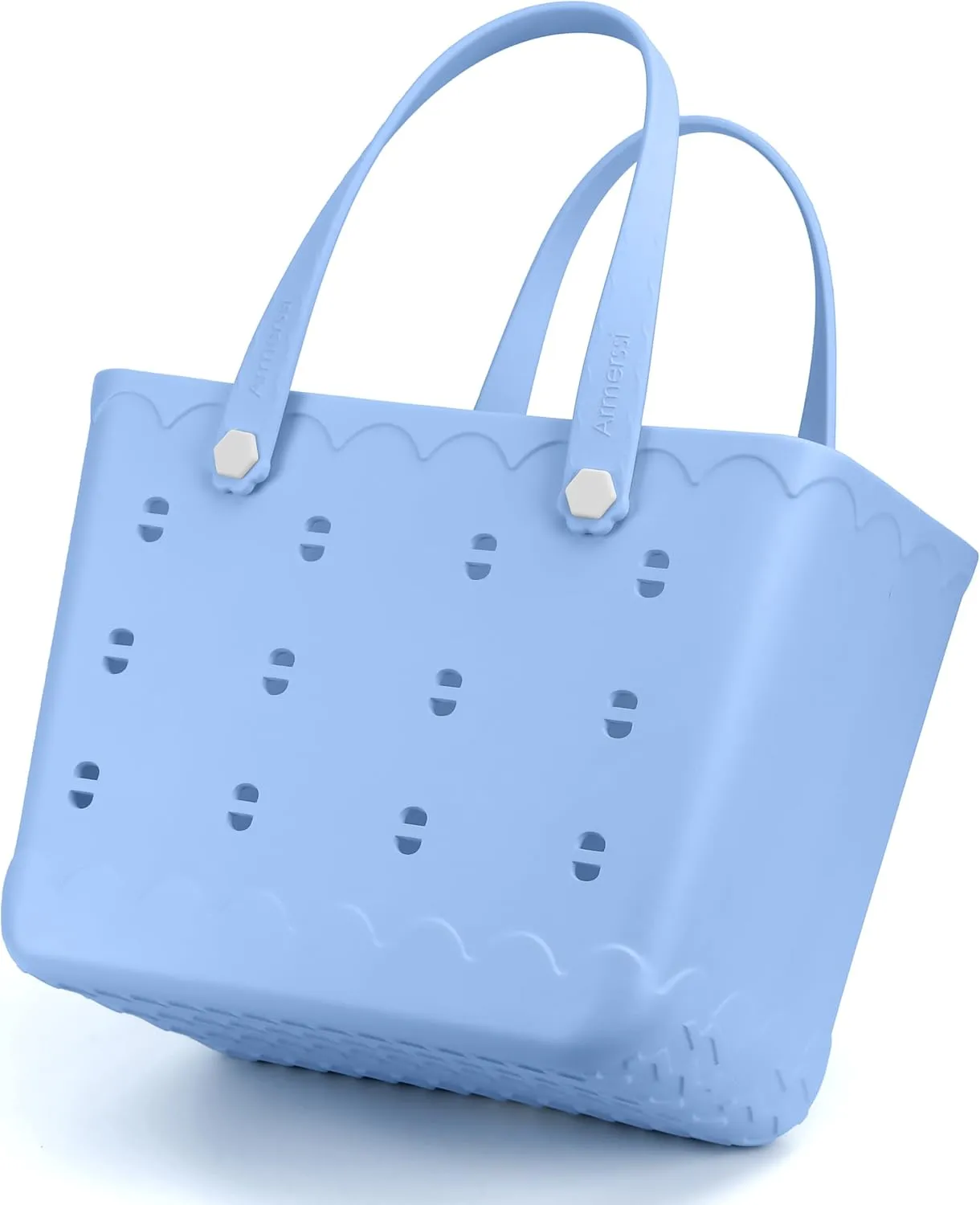 Large Rubber Beach Tote Bag | Durable Rubber Bag Waterproof Washable Versatile Modern Tote Bags