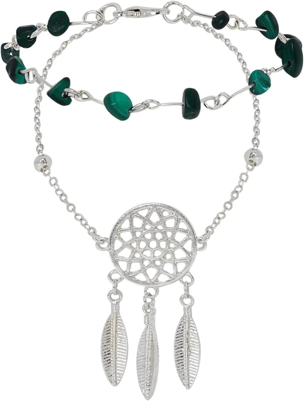 Layered Anklets Bracelets Silver Turquoise Anklet Chain Beach Leg Chain for Women