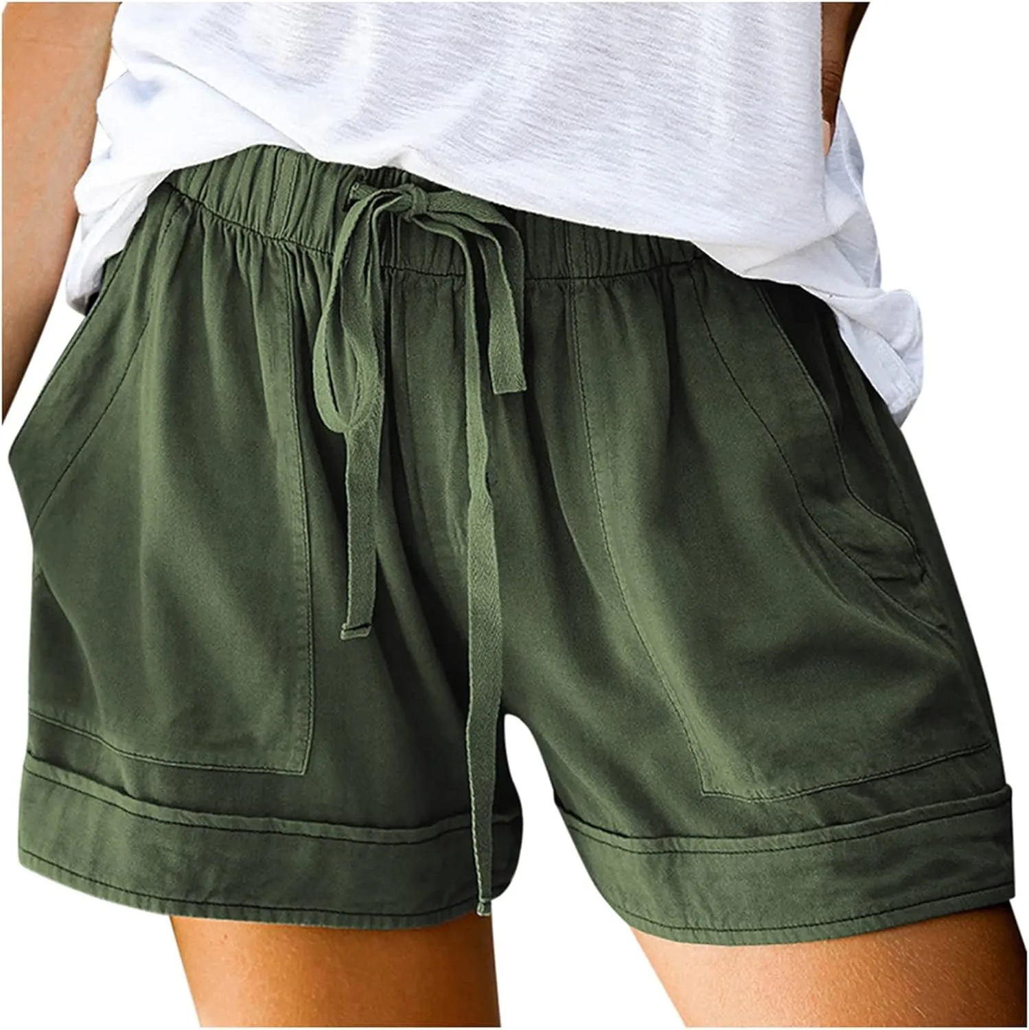LCMTWX Women's Shorts Casual Pants High-Waist Sports Loose Shorts Casual Fashion Pants Women's Shorts Jean Shorts Womens