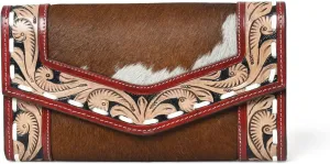 Leather Bag For Girls Luxurious Clutch for Parties & Weddings High End Purses Genuine Leather Purses For Women Brown, Size: 9 Inch Long