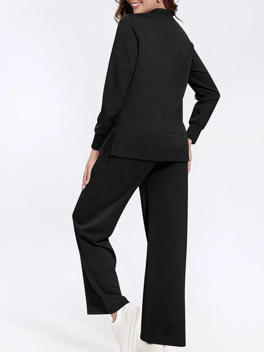 Lounge Sets for Women 2 Piece Sets Travel Outfits Crewneck Sweatshirts Pullover