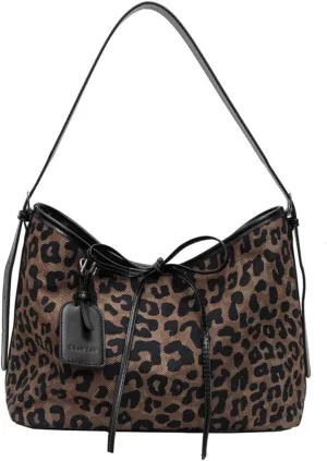 LYLSLFC Leopard Print Bag PU Leather Wristlet Clutch Leopard Print Purse Evening Clutch Shoulder Bag For Women.