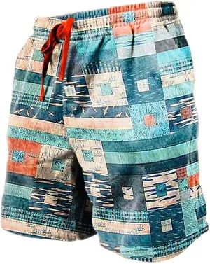Men Beach Shorts Work Shorts Fashion Slim Five Minute Pants Beach Shorts Men's Cotton Blend Shorts Short for Mens
