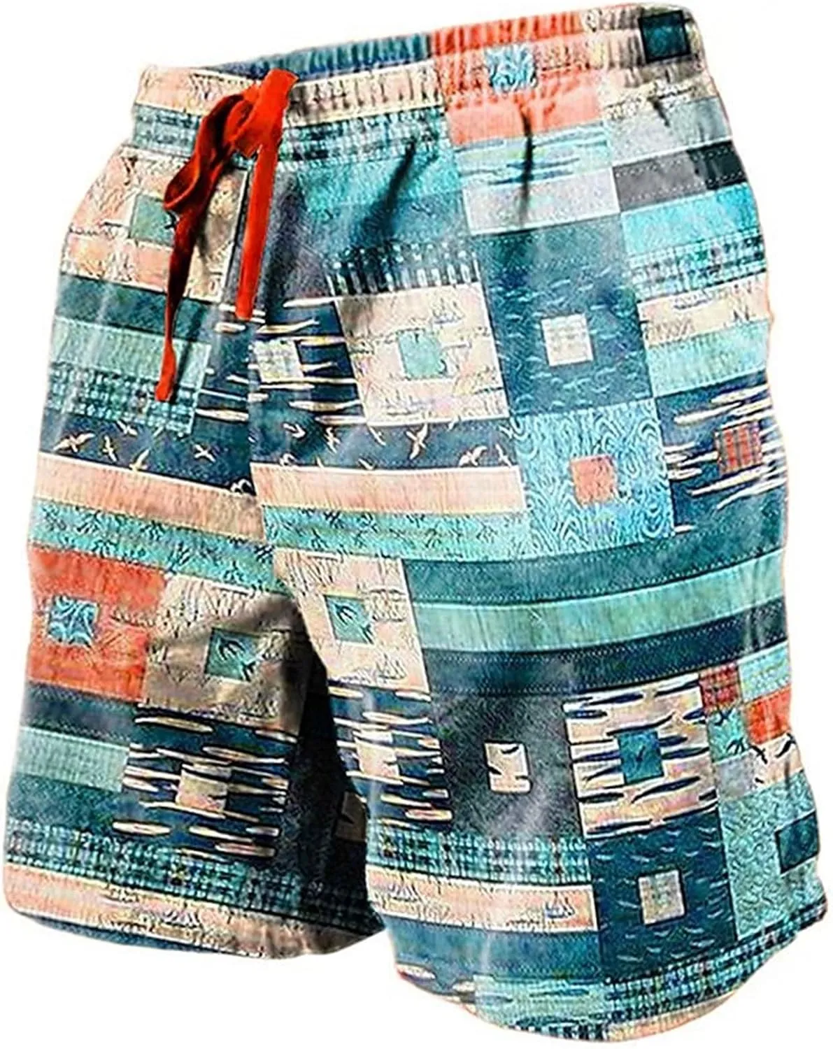 Men Beach Shorts Work Shorts Fashion Slim Five Minute Pants Beach Shorts Men's Cotton Blend Shorts Short for Mens
