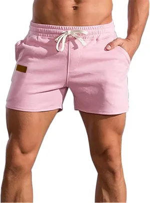 Mens 5 Inch Short Men Cotton Shorts Mens Sweat Shorts 5 Inch Inseam Cotton Shorts for Men Gym Shorts with Pockets
