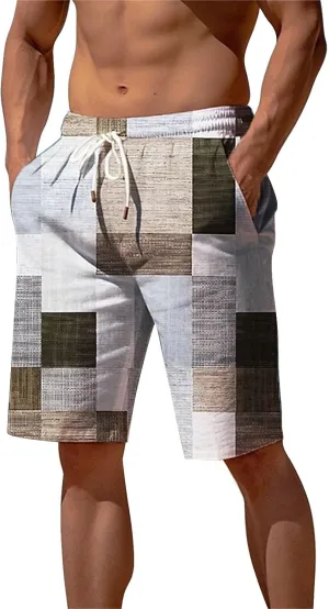 Mens Shorts Casual Work Shorts Fashion Slim Five Minute Pants Beach Shorts Men's Cotton Blend Shorts Mens Chino Gym